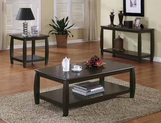 Dixon Rectangular Coffee Table with Lower Shelf Espresso - imattress & ifurniture (FL)