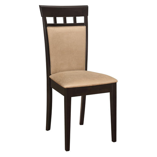 Gabriel Upholstered Side Chairs Cappuccino and Tan (Set of 2) - imattress & ifurniture (FL)