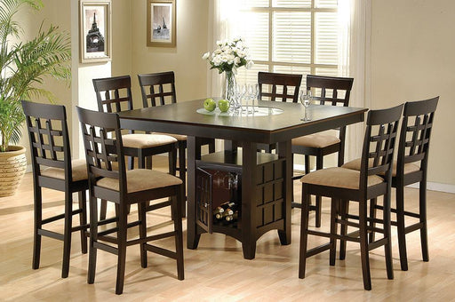 Gabriel Square Counter Height Dining Table Cappuccino - imattress & ifurniture (FL)