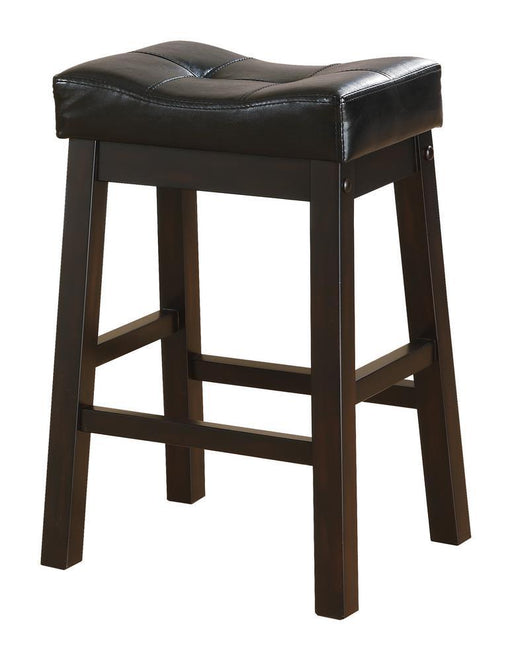 Donald Upholstered Counter Height Stools Black and Cappuccino (Set of 2) - imattress & ifurniture (FL)