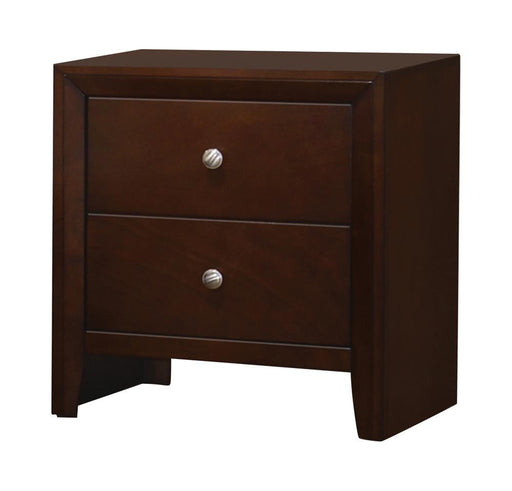 Serenity Rectangular 2-drawer Nightstand Rich Merlot - imattress & ifurniture (FL)