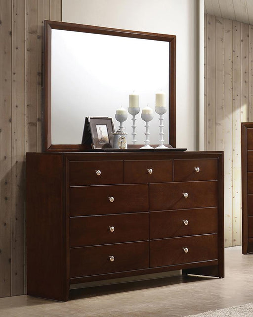 Serenity Rectangular 9-drawer Dresser Rich Merlot - imattress & ifurniture (FL)