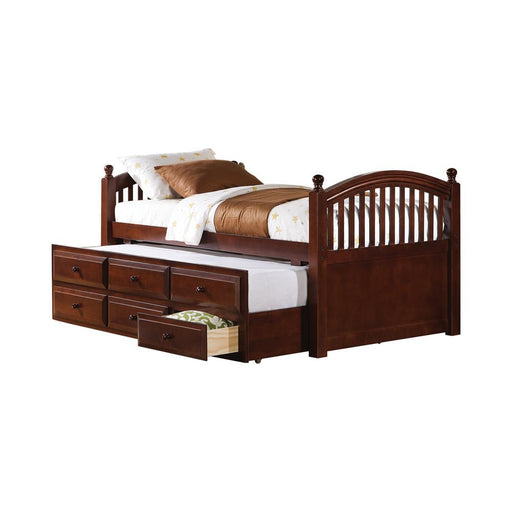 Norwood Twin Captain's Bed with Trundle and Drawers Chestnut - imattress & ifurniture (FL)