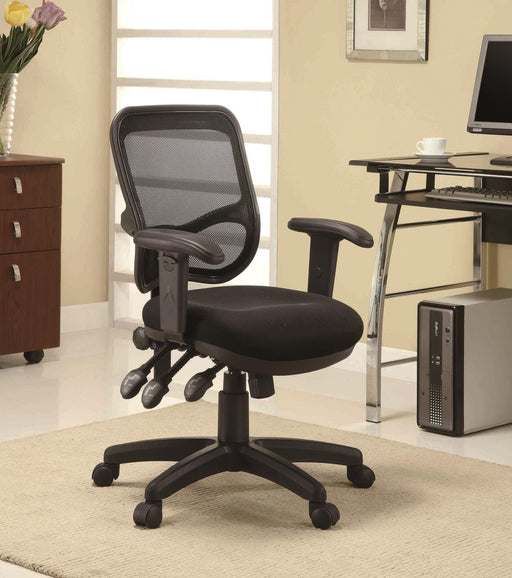 Rollo Adjustable Height Office Chair Black - imattress & ifurniture (FL)