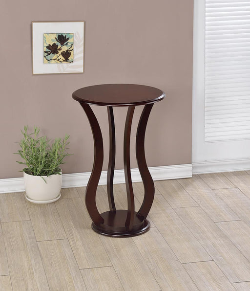 Elton Round Top Accent Table Cherry - imattress & ifurniture (FL)