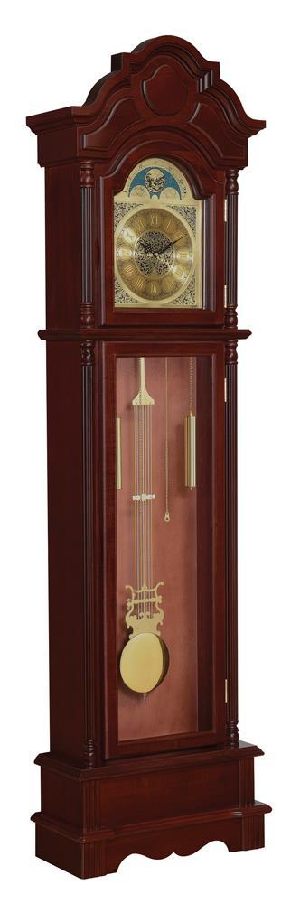 Diggory Grandfather Clock Brown Red and Clear - imattress & ifurniture (FL)