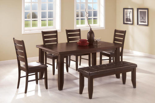 Dalila Rectangular Dining Table Cappuccino - imattress & ifurniture (FL)