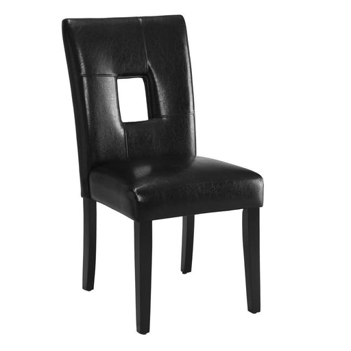 Shannon Open Back Upholstered Dining Chairs Black (Set of 2) - imattress & ifurniture (FL)