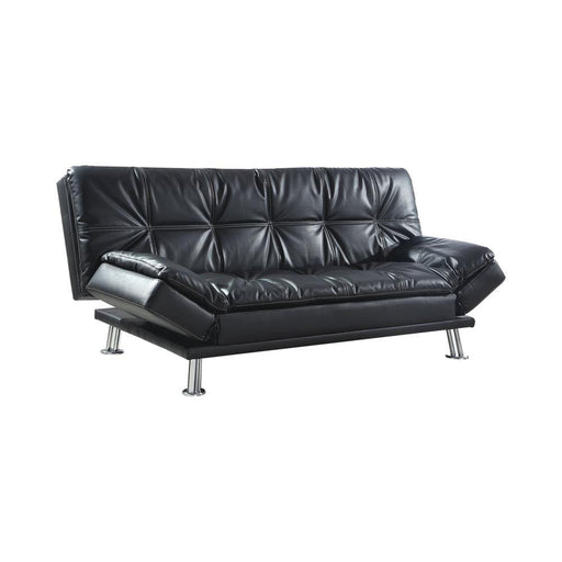 Dilleston Tufted Back Upholstered Sofa Bed Black - imattress & ifurniture (FL)