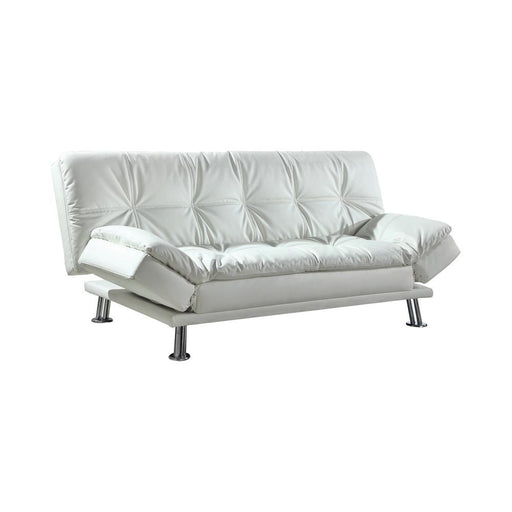 Dilleston Tufted Back Upholstered Sofa Bed White - imattress & ifurniture (FL)