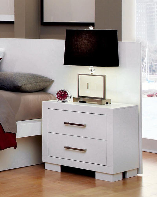 Jessica 2-drawer Nightstand White - imattress & ifurniture (FL)