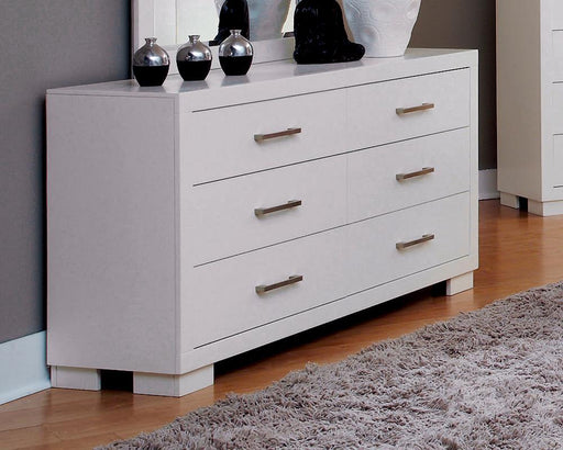 Jessica 6-drawer Dresser White - imattress & ifurniture (FL)