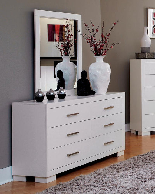 Jessica Rectangular Dresser Mirror White - imattress & ifurniture (FL)