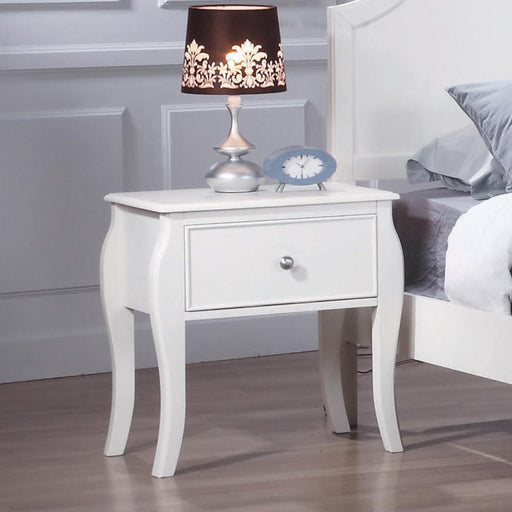 Dominique 1-drawer Nightstand Cream White - imattress & ifurniture (FL)