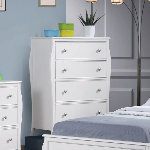 Dominique 4-drawer Chest Cream White - imattress & ifurniture (FL)