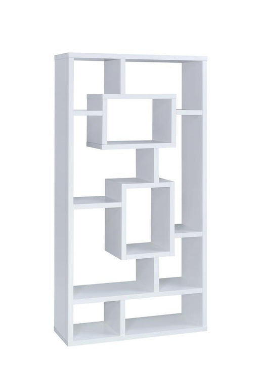 Howie 10-shelf Bookcase White - imattress & ifurniture (FL)