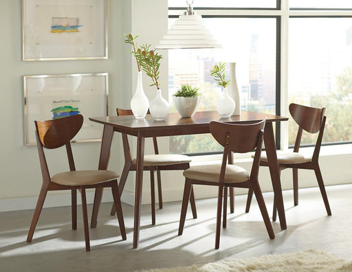 Kersey Dining Table with Angled Legs Chestnut - imattress & ifurniture (FL)