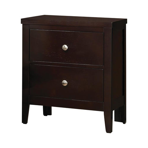 Carlton 2-drawer Rectangular Nightstand Cappuccino - imattress & ifurniture (FL)