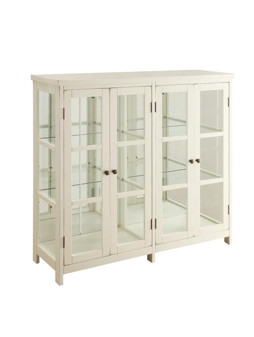 Sable 4-door Display Accent Cabinet White - imattress & ifurniture (FL)