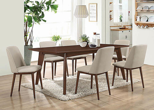 Malone Rectangular Dining Table Dark Walnut - imattress & ifurniture (FL)