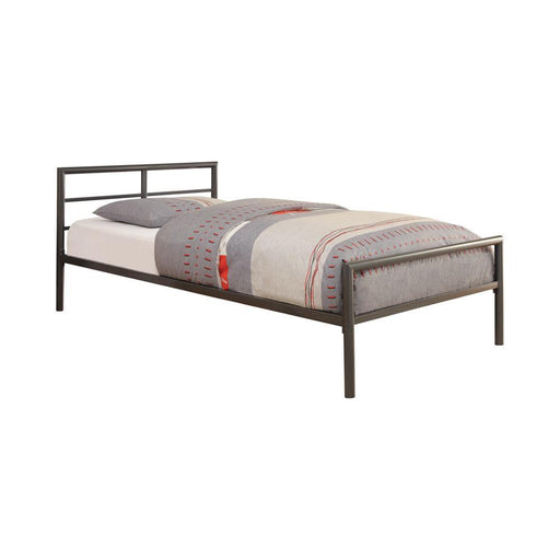 Fisher Twin Metal Bed Gunmetal - imattress & ifurniture (FL)