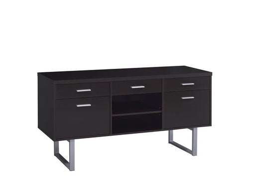 Lawtey 5-drawer Credenza with Adjustable Shelf Cappuccino - imattress & ifurniture (FL)