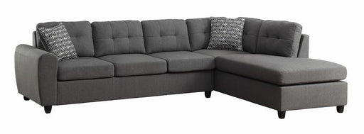 Stonenesse Tufted Sectional Grey - imattress & ifurniture (FL)