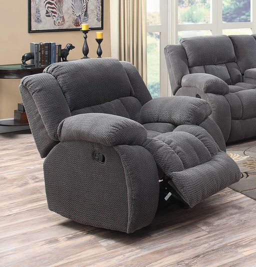 Weissman Upholstered Glider Recliner Charcoal - imattress & ifurniture (FL)