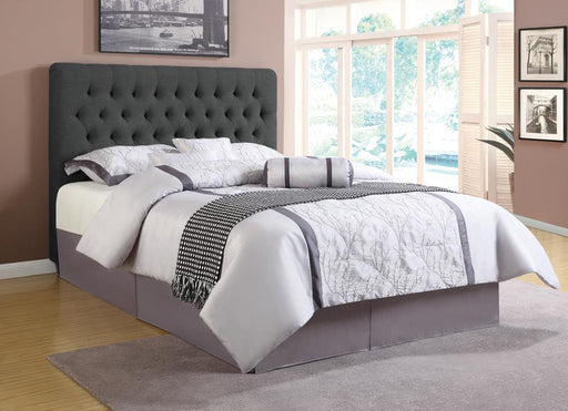 Chloe Tufted Upholstered Full Bed Charcoal - imattress & ifurniture (FL)