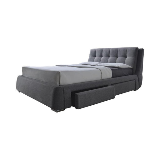 Fenbrook Queen Tufted Upholstered Storage Bed Grey - imattress & ifurniture (FL)