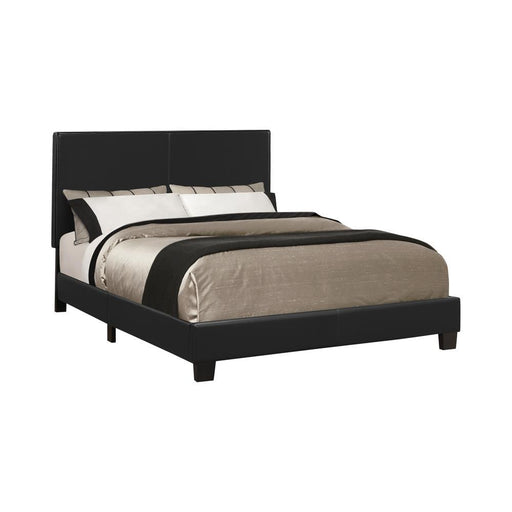 Mauve Twin Upholstered Bed Black - imattress & ifurniture (FL)