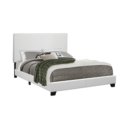 Mauve Full Upholstered Bed White - imattress & ifurniture (FL)