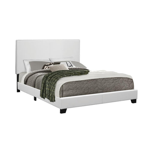 Mauve Queen Upholstered Bed White - imattress & ifurniture (FL)