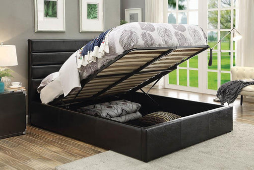 Riverbend Full Upholstered Storage Bed Black - imattress & ifurniture (FL)