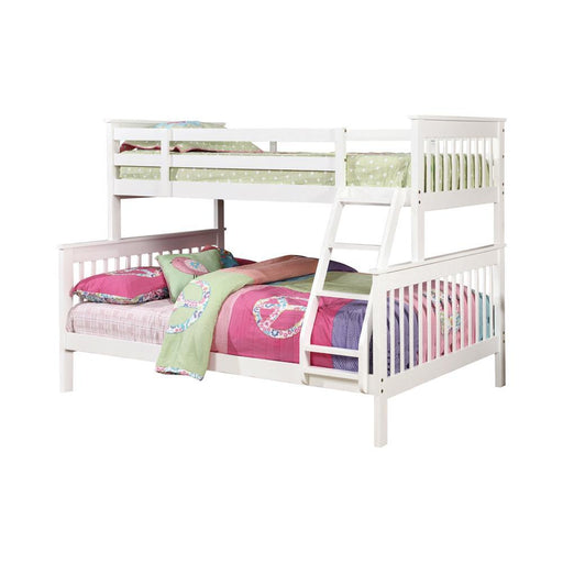 Chapman Twin Over Full Bunk Bed White - imattress & ifurniture (FL)