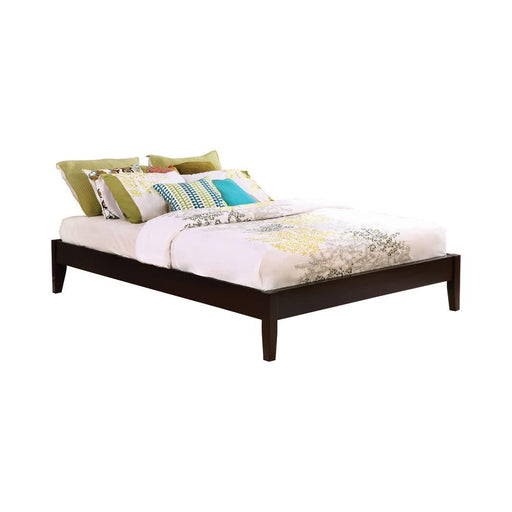 Hounslow Queen Universal Platform Bed Cappuccino - imattress & ifurniture (FL)