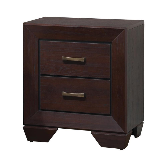 Fenbrook Dark Cocoa Two Drawer Nightstand