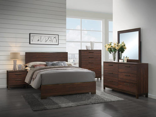 Edmonton Eastern King Panel Bed Rustic Tobacco - imattress & ifurniture (FL)