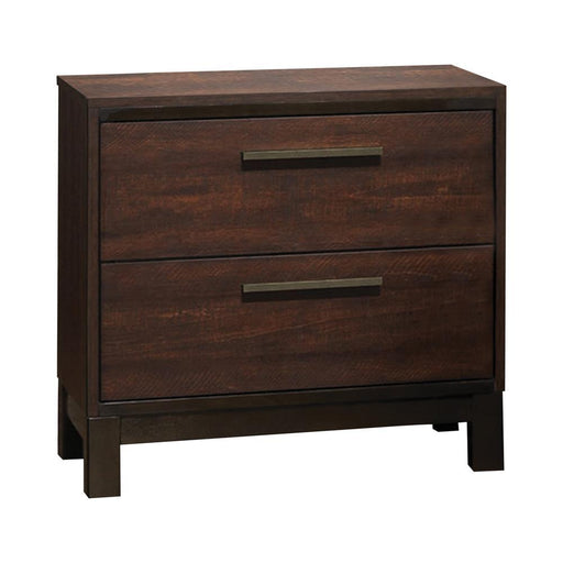 Edmonton 2-drawer Nightstand Rustic Tobacco - imattress & ifurniture (FL)