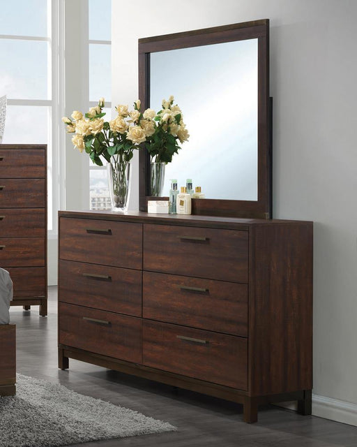 Edmonton 6-drawer Dresser Rustic Tobacco - imattress & ifurniture (FL)