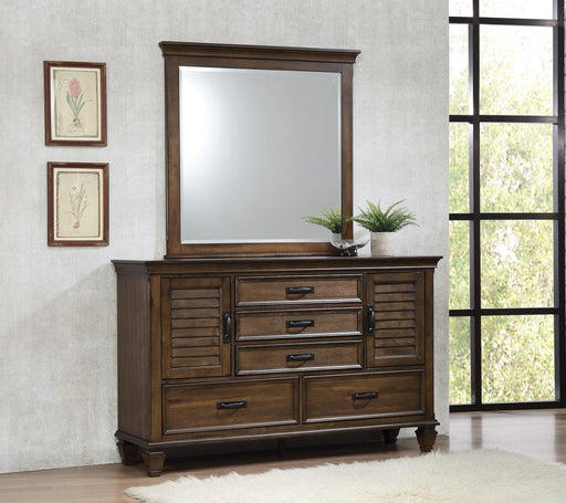 Franco Rectangular Dresser Mirror Burnished Oak - imattress & ifurniture (FL)