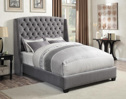 Pissarro Queen Tufted Upholstered Bed Grey - imattress & ifurniture (FL)