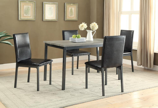 Garza Rectangular Dining Table Black - imattress & ifurniture (FL)