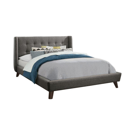 Carrington Button Tufted Full Bed Grey - imattress & ifurniture (FL)