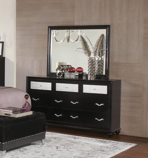 Barzini Rectangular Dresser Mirror Black - imattress & ifurniture (FL)