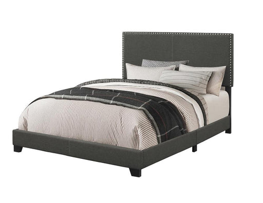 Boyd California King Upholstered Bed with Nailhead Trim Charcoal - imattress & ifurniture (FL)