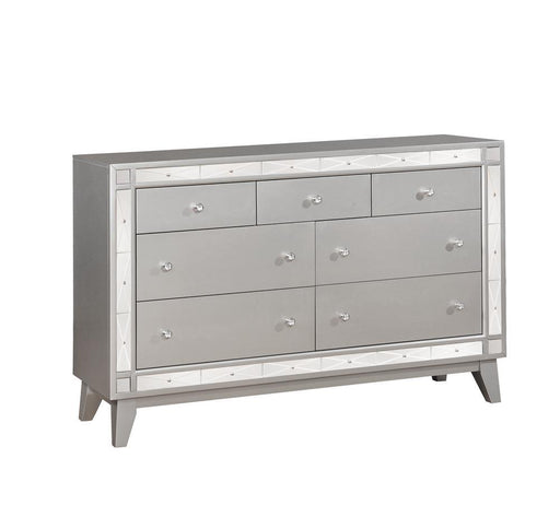 Leighton 7-drawer Dresser Metallic Mercury - imattress & ifurniture (FL)