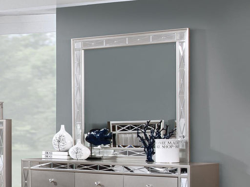 Leighton Beveled Dresser Mirror Metallic Mercury - imattress & ifurniture (FL)