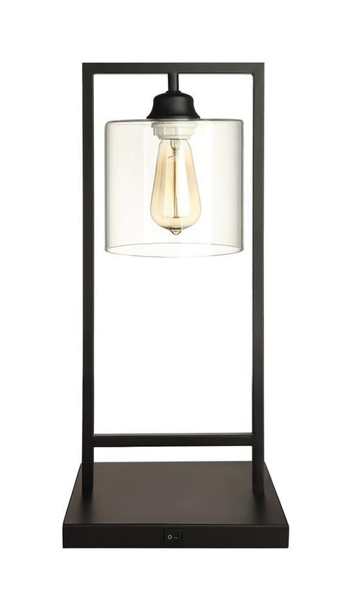 Shoto Glass Shade Table Lamp Black - imattress & ifurniture (FL)