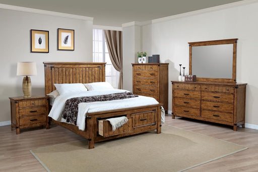 Brenner Queen Storage Bed Rustic Honey - imattress & ifurniture (FL)